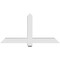 Ekena Millwork Eugene Architectural Grade PVC Gable Bracket, 48"W x 24"H x 4"D x 4"F, 12/12 Pitch GBP048X24X0404EUG00 - alternate 4